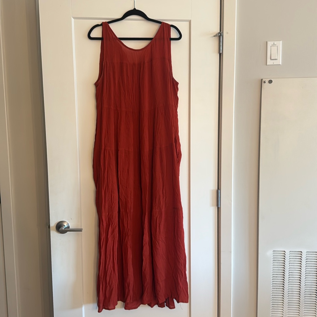 Terracotta Colored Maxi Dress